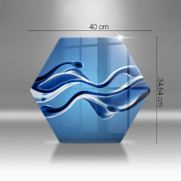 Üveg vágódeszka Folyadék absztrakció