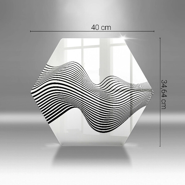 Üveg vágódeszka Lineáris absztrakció