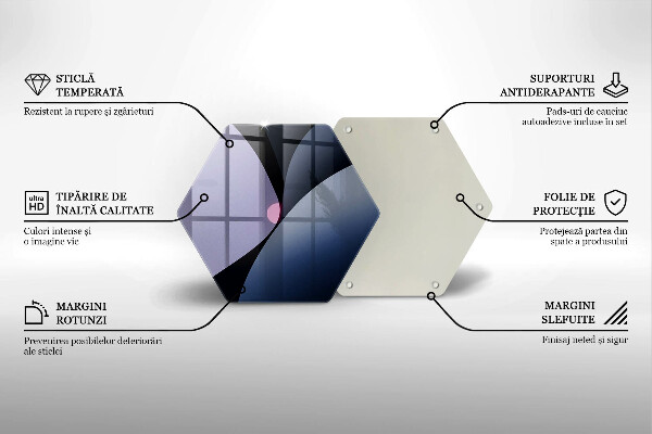 Üveg vágódeszka Absztrakt formák