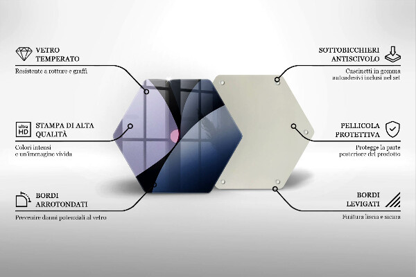 Üveg vágódeszka Absztrakt formák