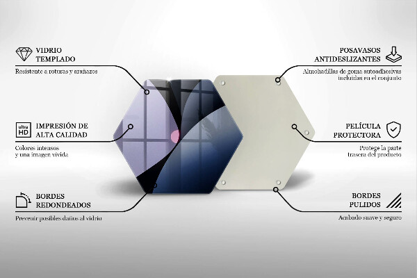 Üveg vágódeszka Absztrakt formák