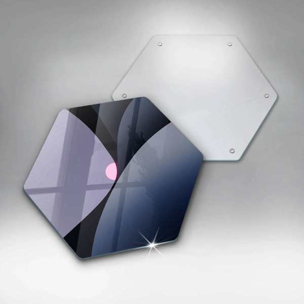 Üveg vágódeszka Absztrakt formák