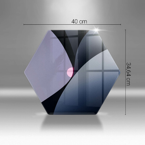 Üveg vágódeszka Absztrakt formák