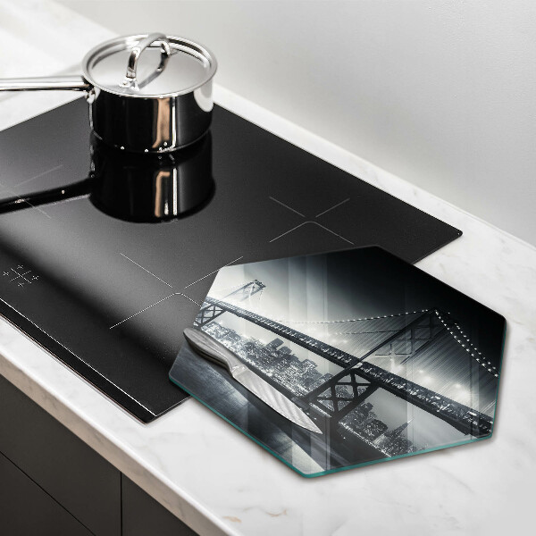 Üveg vágódeszka Benjamin Franklin híd