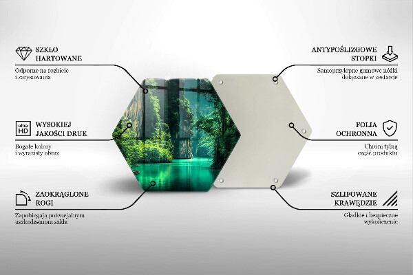 Üveg vágódeszka Lagúna táj