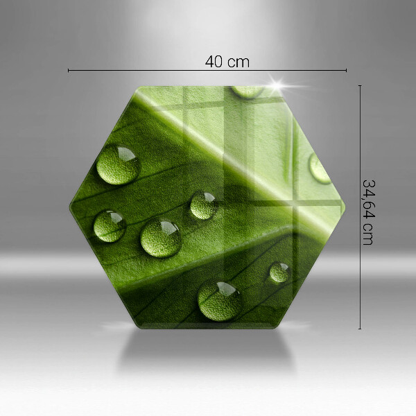 Üveg vágódeszka Természet harmat és levél