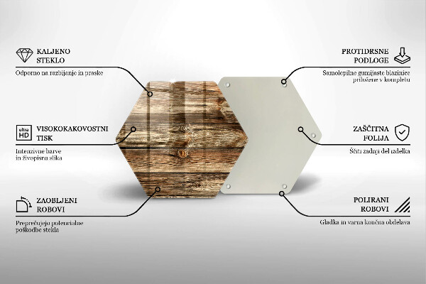 Üveg vágódeszka Fa deszka textúra