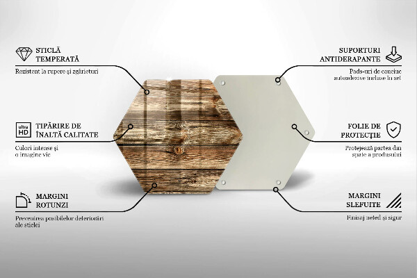 Üveg vágódeszka Fa deszka textúra