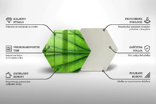 Üveg vágódeszka Természet ér levél