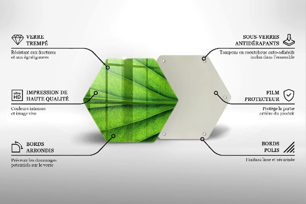 Üveg vágódeszka Természet ér levél