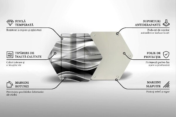 Üveg vágódeszka Absztrakt füstvonalak