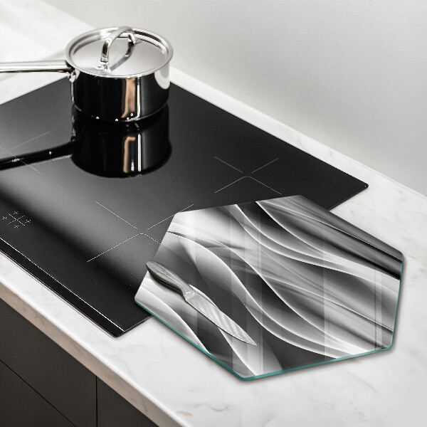 Üveg vágódeszka Absztrakt füstvonalak