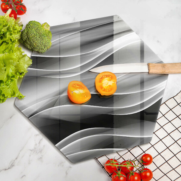 Üveg vágódeszka Absztrakt füstvonalak