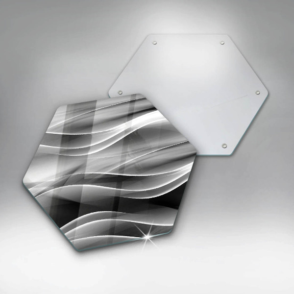 Üveg vágódeszka Absztrakt füstvonalak