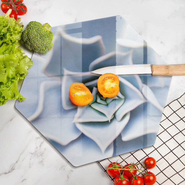 Üveg vágódeszka Virágos növény