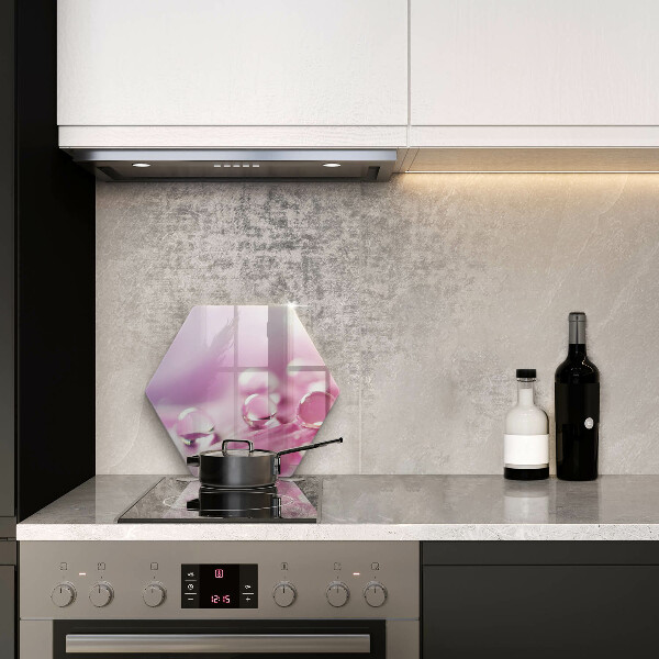 Üveg vágódeszka Harmat virágszirmai