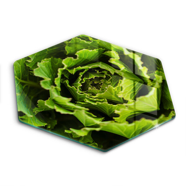 Üveg vágódeszka Salátalevél evés
