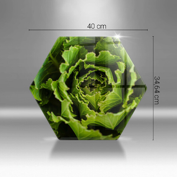 Üveg vágódeszka Salátalevél evés