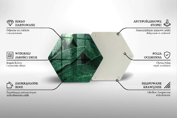 Üveg vágódeszka A növény levelei