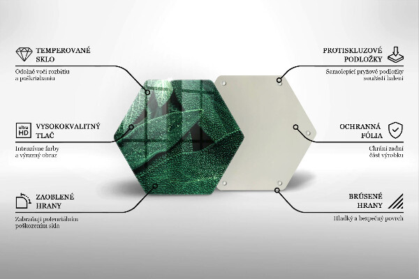 Üveg vágódeszka A növény levelei