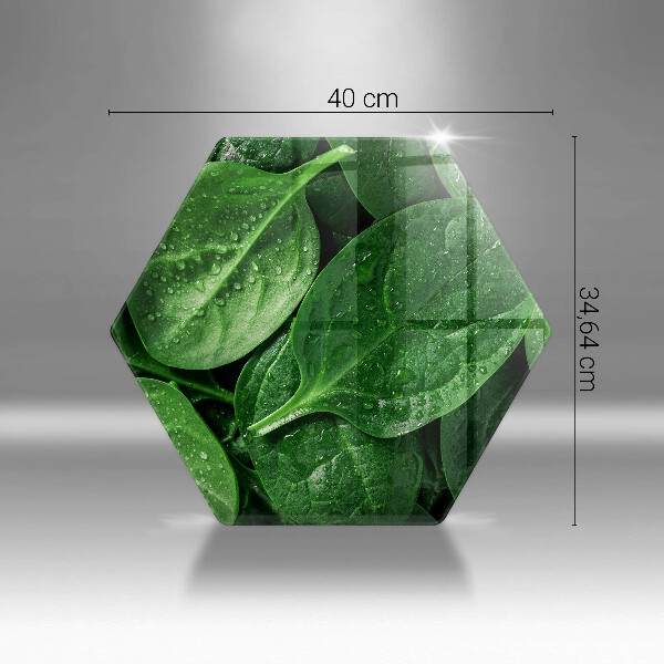 Üveg vágódeszka Bazsalikom