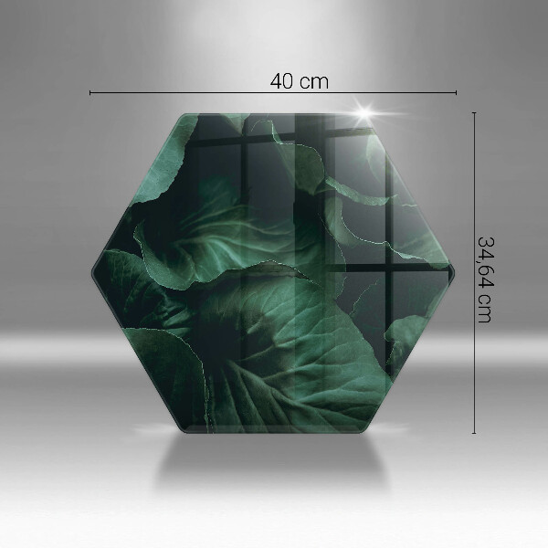 Üveg vágódeszka Vad sötét levelek