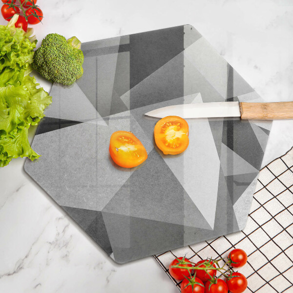 Üveg vágódeszka Konkrét éles absztrakció