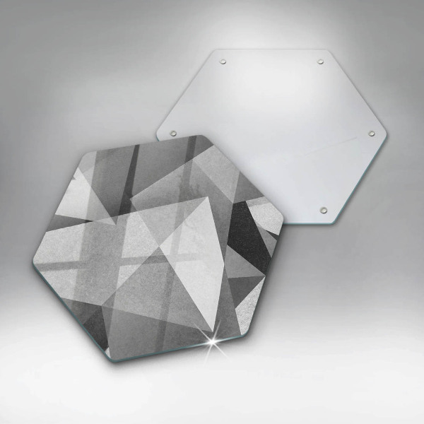 Üveg vágódeszka Konkrét éles absztrakció