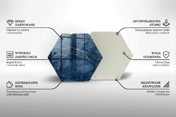 Üveg vágódeszka Márvány kő textúra