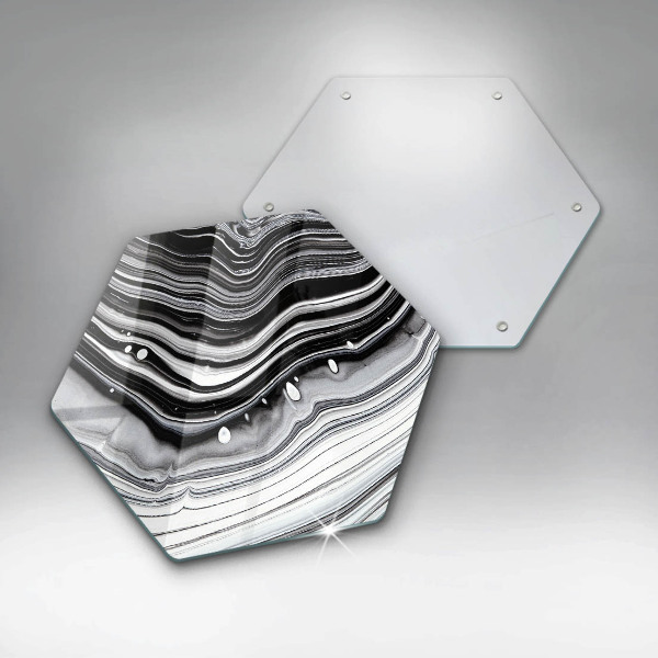 Üveg vágódeszka Tinta absztrakció