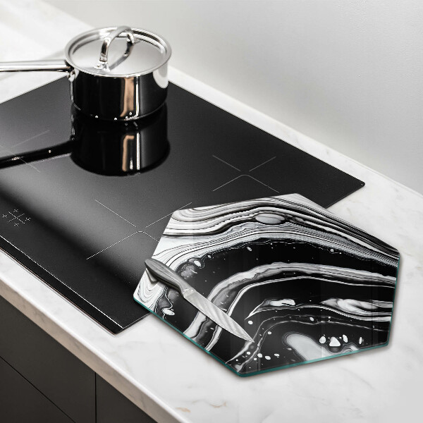 Üveg vágódeszka Tinta absztrakció