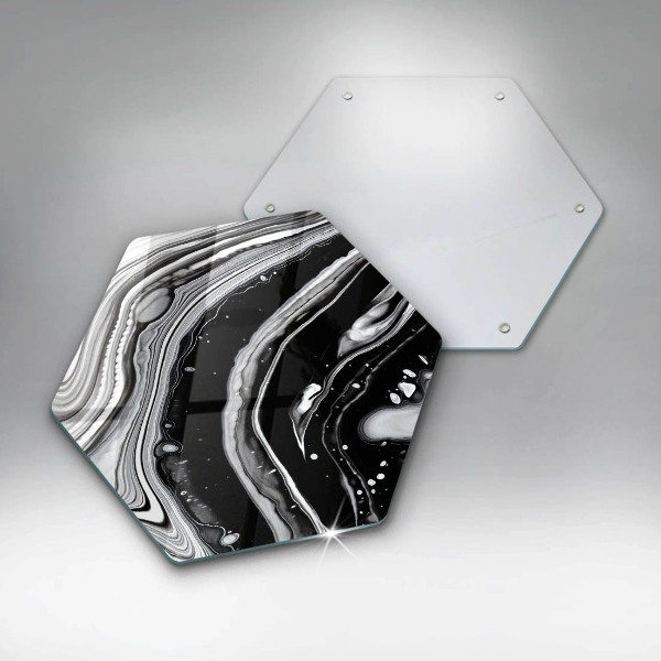 Üveg vágódeszka Tinta absztrakció