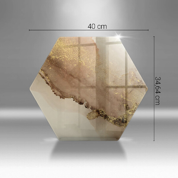 Üveg vágódeszka Arany absztrakció