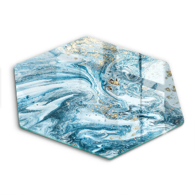 Üveg vágódeszka Szerkezete arannyal