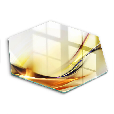 Üveg vágódeszka Absztrakt fényvonalak