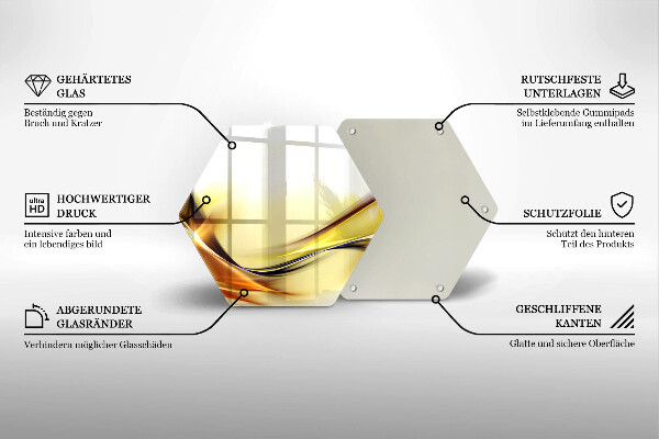 Üveg vágódeszka Absztrakt fényvonalak