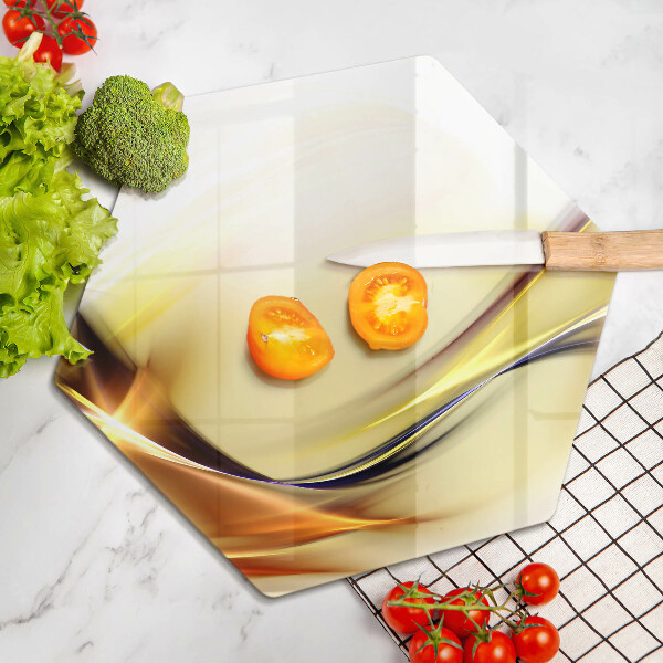 Üveg vágódeszka Absztrakt fényvonalak