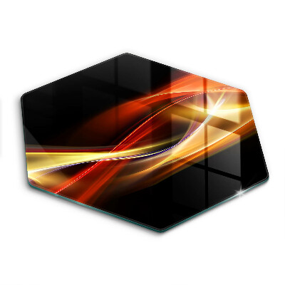 Üveg vágódeszka Absztrakt füst és fény