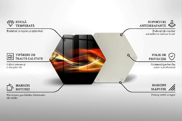 Üveg vágódeszka Absztrakt füst és fény