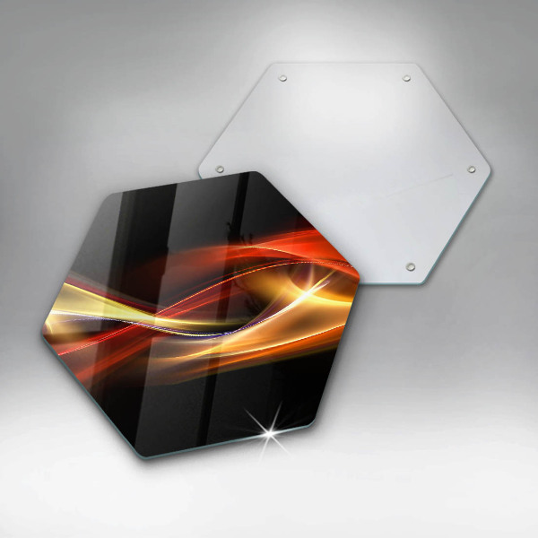 Üveg vágódeszka Absztrakt füst és fény