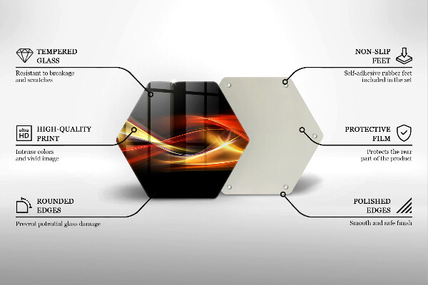 Üveg vágódeszka Absztrakt füst és fény