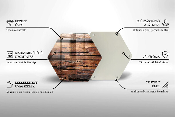 Üveg vágódeszka Dekoratív fa táblák