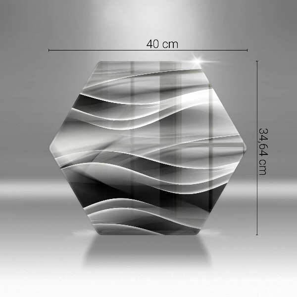 Üveg vágódeszka Absztrakciós finom vonalak