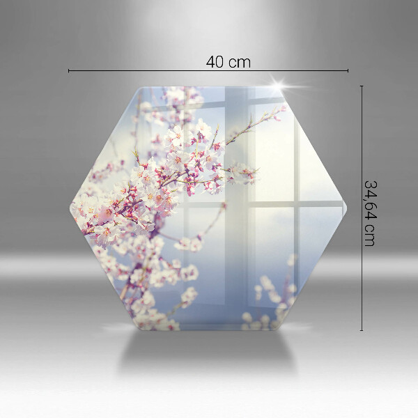 Üveg vágódeszka Virágzó fa