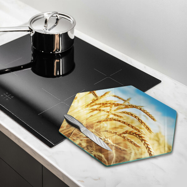 Üveg vágódeszka Kalász gabonafélék a területen