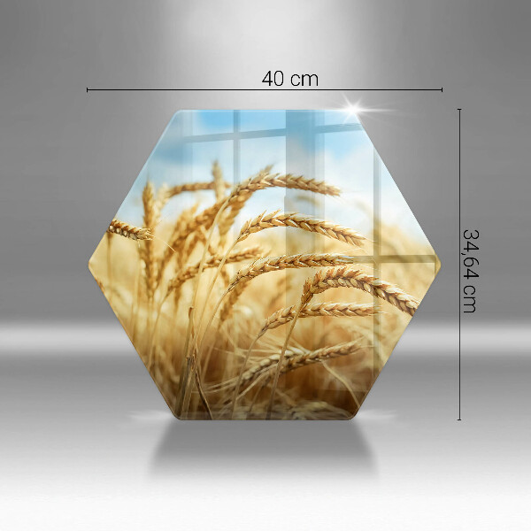Üveg vágódeszka Kalász gabonafélék a területen