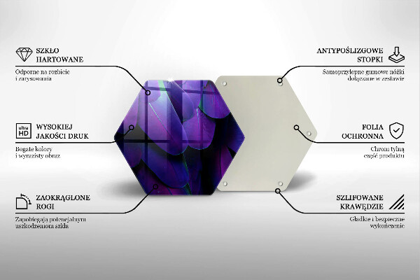 Üveg vágódeszka Neon tollak