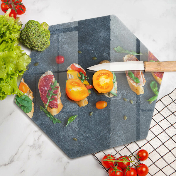 Üveg vágódeszka Színes szendvicsek