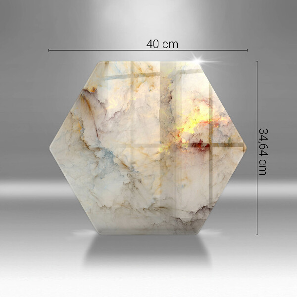 Üveg vágódeszka Márvány textúra arannyal