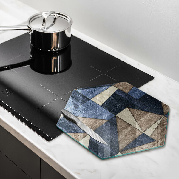 Üveg vágódeszka Geometriai absztrakció